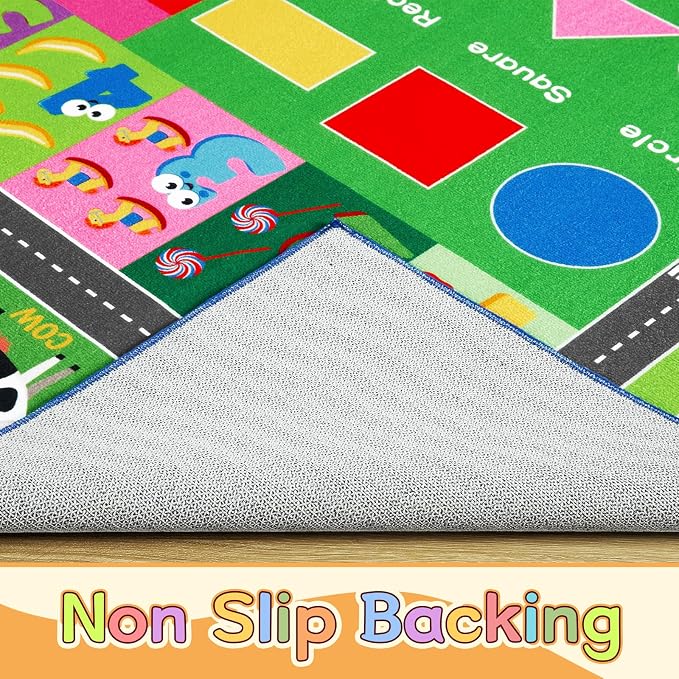 HOMORE Kids Educational Rug, 8x10 Kids Collection Area Rug - Image 7