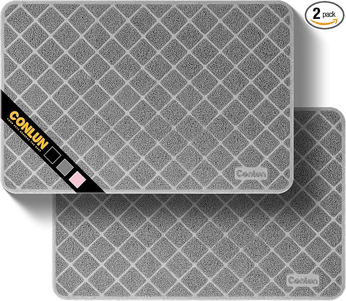 Conlun Cat Litter Mat Litter Trapping Mat, Less Waste Cat Litter Box Mat by Conlun
