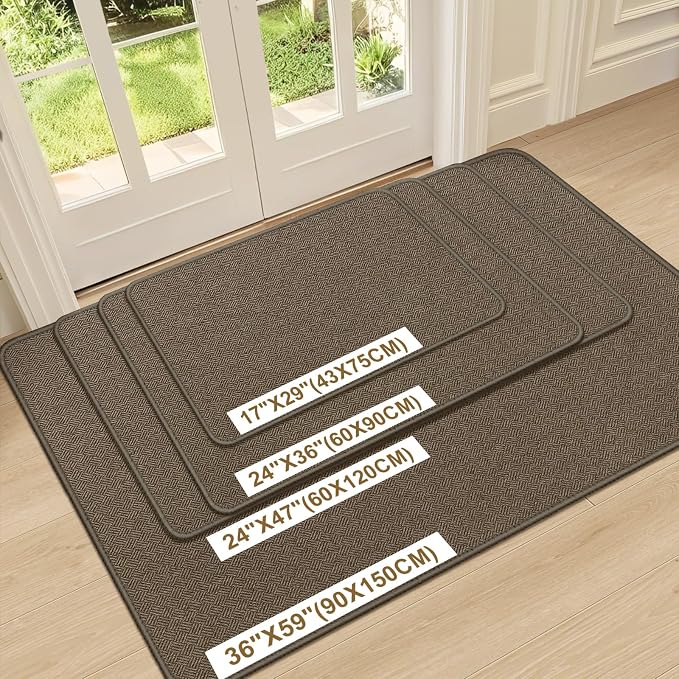 Ultra Thin Door Mat Indoor Entrance 36"x59", Low-Profile Indoor Door Mat - Image 6