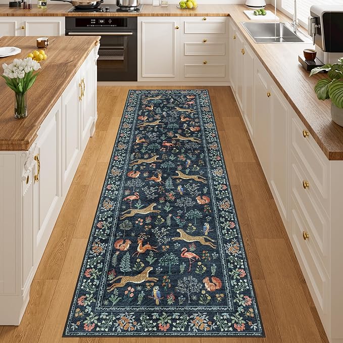 DUKINO 2.6x8 Rug for Hallway, Washable Kitchen Runner Rug - Image 6