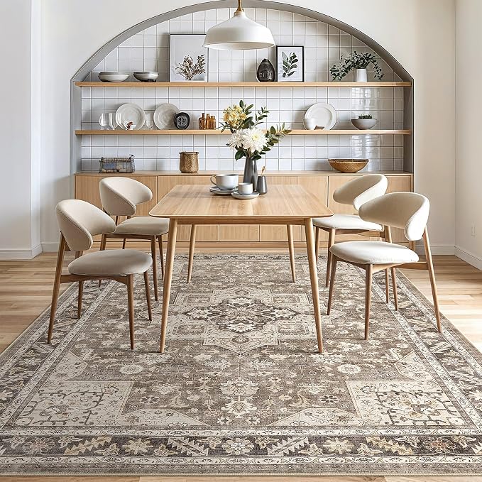 Vintage Living Room Area Rug 7x10 - Image 7