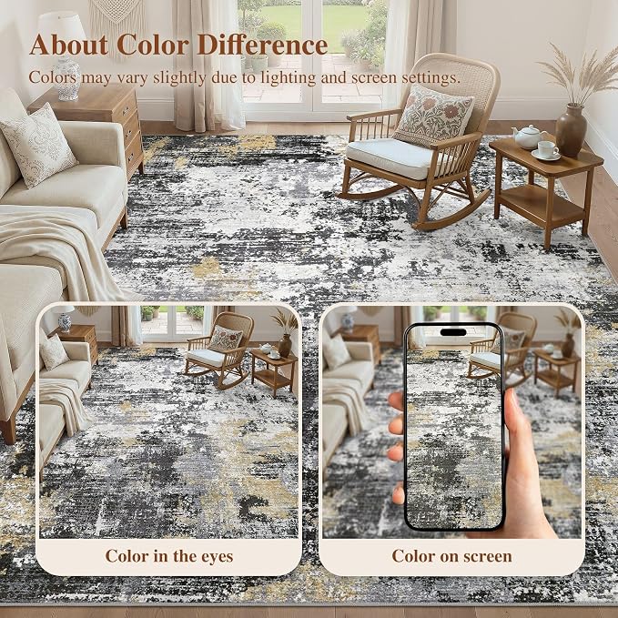 UERMEI 8x10 Area Rug for Living Room - Image 8