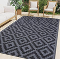 Smiry Waterproof Outdoor Rug 9x12 ft, Reversible Plastic Straw Patio Camping by Smiry