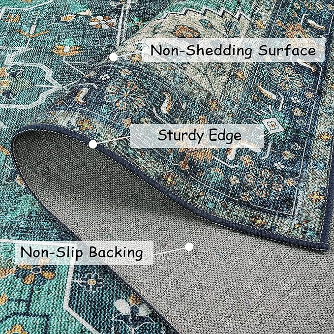 Moynesa Ultra-Thin Vintage Area Rug - Image 2