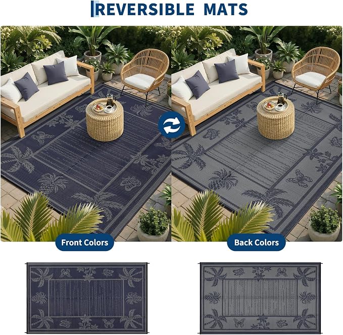 Garvee Outdoor Rug 5x8 Waterproof - Image 3