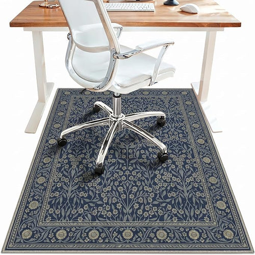 36"x60" Office Chair Mat for Hardwood Tile Floor, Under Desk Carpet Protector by BESBLEE