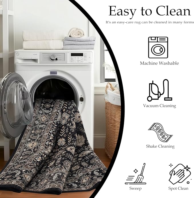 Ruaruarug Washable Area Rug 2x3 - Image 3