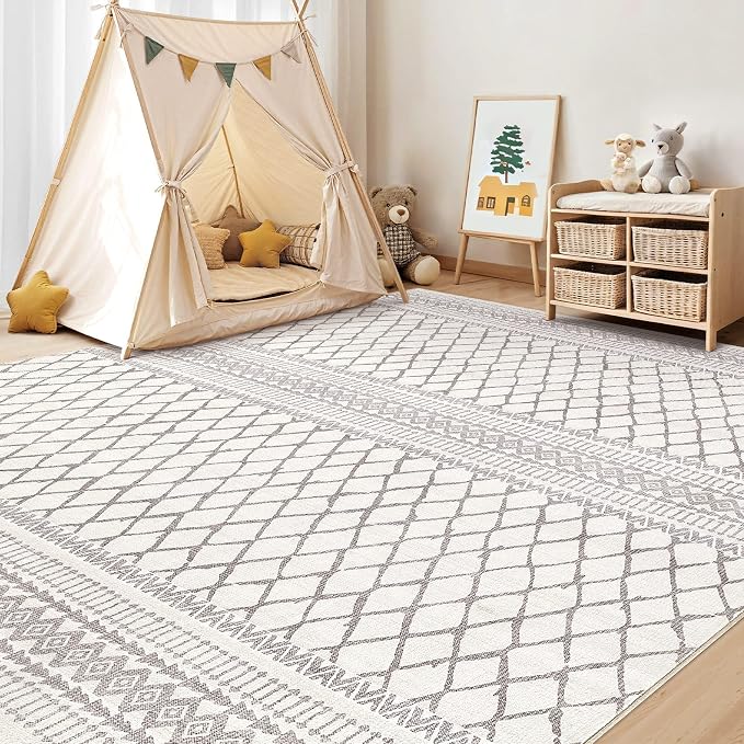 cotiled 5x7 Area Rugs Living Room Rug: Washable Boho Rugs - Image 8