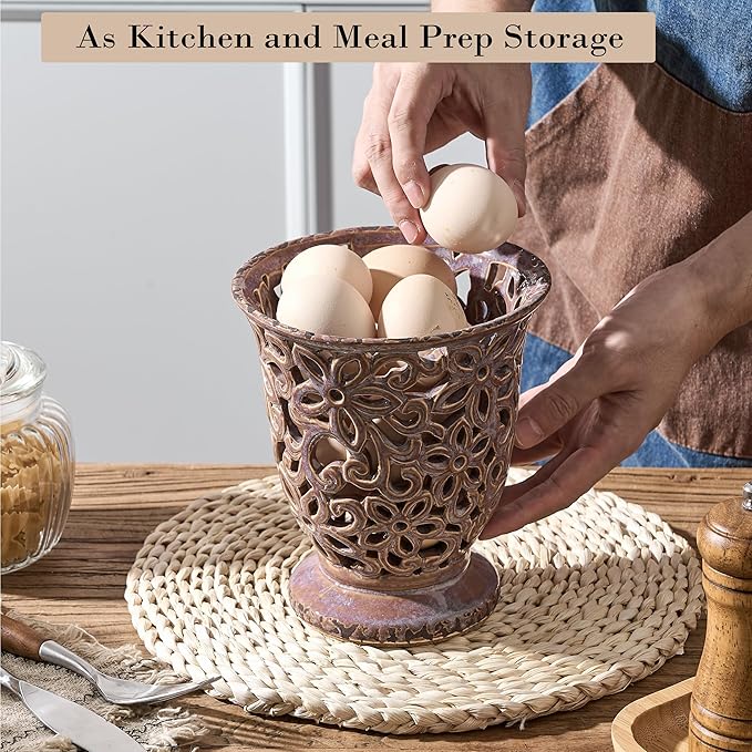 Utensil Holder for Kitchen Counter, Modern Farmhouse Cooking Utensil Holder and - Image 5