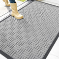 OLANLY Front Door Mat Outside Entrance 47x32, Heavy Duty Sturdy Natural Rubber by OLANLY
