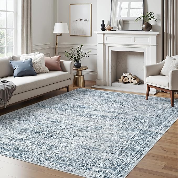Soalmost 6x9 Area Rug for Living Room Washable 6x9 Non-Slip Modern Rugs for - Image 2