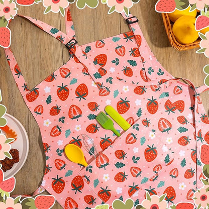 2 Pack Kids Apron, Cute Cooking Aprons, Waterproof Art Apron - Image 5