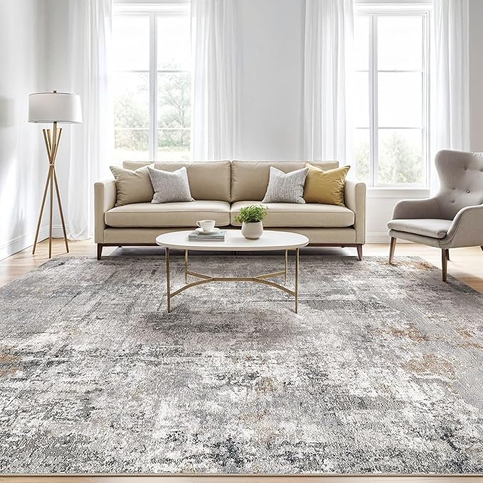 LOONGRUG 5x8 Area Rug Living Room: Washable Large Abstract Soft Stain Resistant - Image 5
