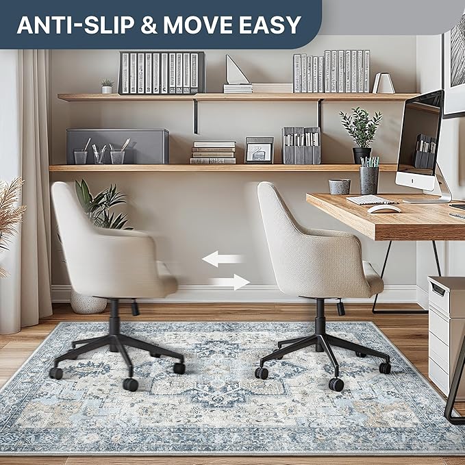 48"x72" Office Chair Mat for Hardwood Tile Floor, Under Desk Carpet Protector - Image 5