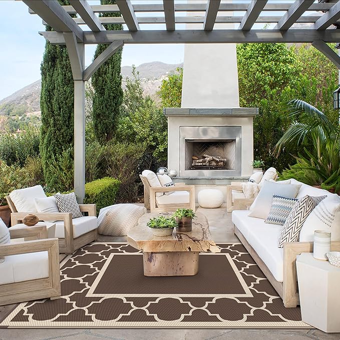 GENIMO 5' x 8' Outdoor Rug Waterproof - Image 6