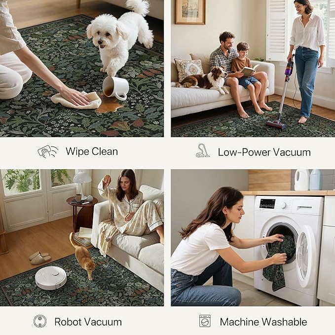 GENIMO 2x4 Washable Small Entryway Rug, Non-Slip Front Door Mat - Image 5