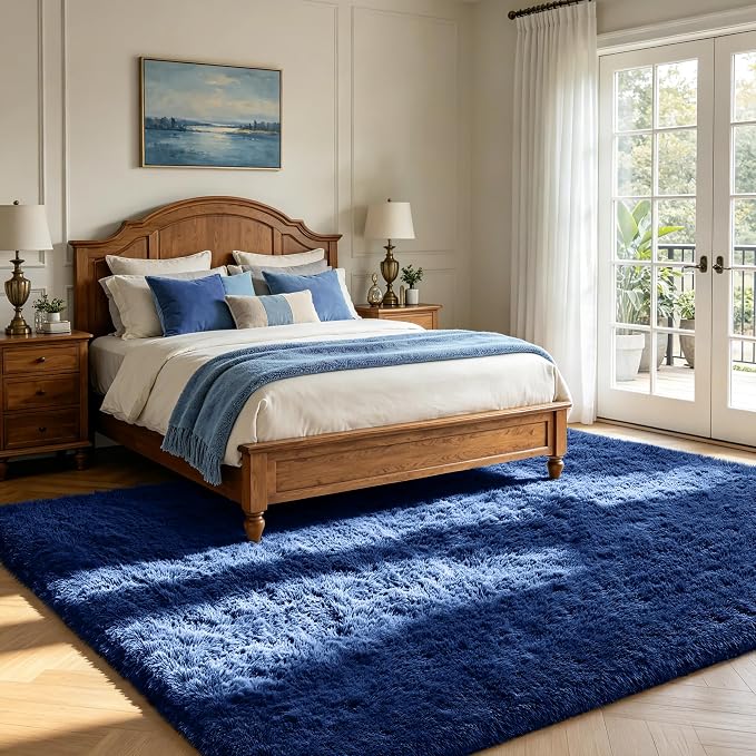 Shag Area Rugs for Bedroom Living Room, 4X6 Ultra Soft Fluffy Area Rugs for Dorm - Image 3