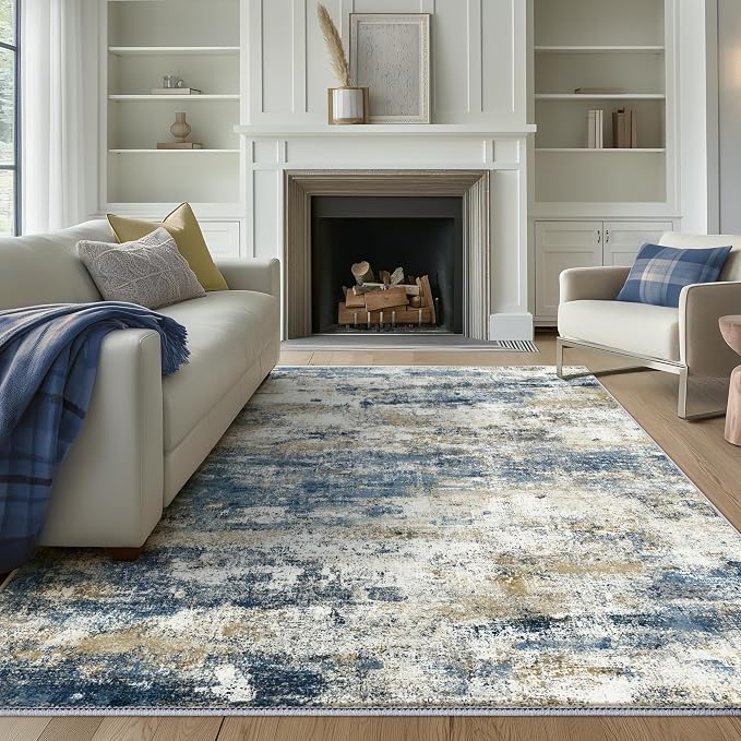 BEIMO Area Rugs 5x8 for Living Room Bedroom, Modern Abstract Machine Washable - Image 4