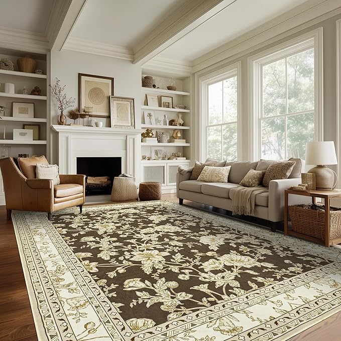 Large Neutral Brown Area Rug 10x12 - Image 6
