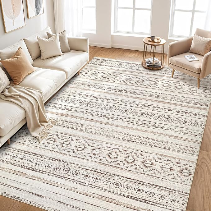 cotiled 10x12 Area Rugs Living Room Rug: Washable Boho Rugs - Image 6