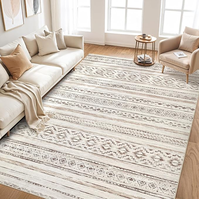 cotiled 9x12 Area Rugs Living Room Rug: Washable Boho Rugs - Image 6