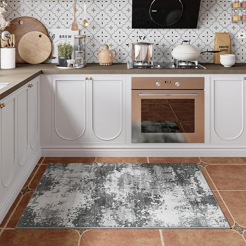 2x4 Washable Porch Rug Grey Welcome Door Mat Entrance 24x48, Small Runner Rugs - Image 2