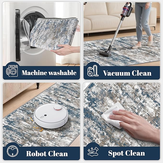 Washable Carpet Runners for Hallway 18ft-Non Slip Floor Runners for Dogs - Image 6