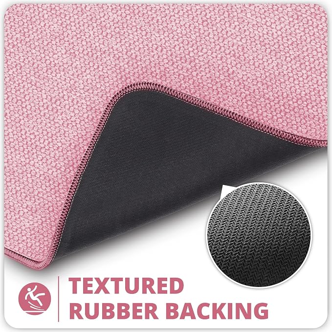 Bosap Bath Mat, Ultra Thin Bathroom Rugs, Rubber Bath Mats - Image 5