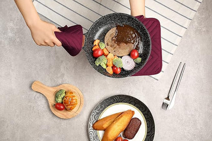 Oven Pot Holder with Pocket Cotton Heat Resistant Coaster Potholder Kitchen Hot - Image 5