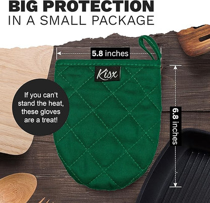 Oven Mitts Heat Resistant – Mini Oven Mitts, Silicone Gloves Heat Resistant - Image 2