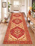 SERISSA Runner Rug for Hallways, Long Boho Rug Vintage Red Hallway Stair Ultra by SERISSAHomeDecorCollection