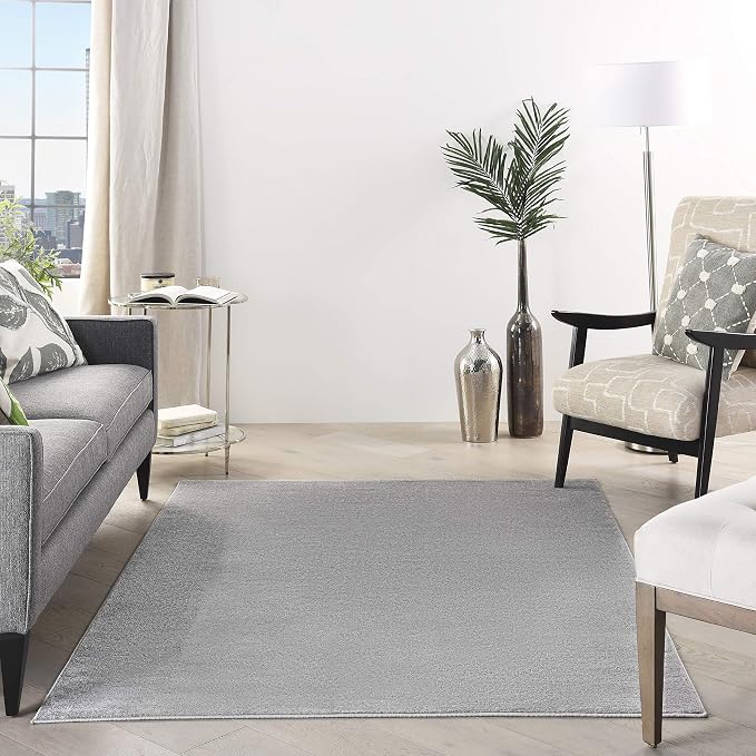 Nourison Home Nourison Essentials Silver Grey 5' x 8' Area Rug - Image 3