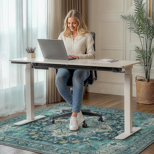 36"x60" Office Chair Mat for Hardwood Tile Floor, Under Desk Carpet Protector - Image 2