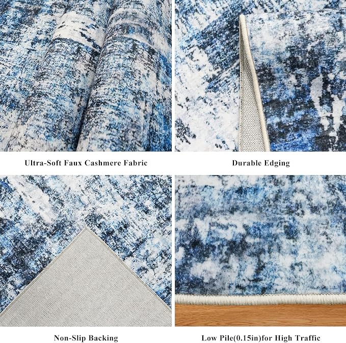 3x6 Washable Wide Runner Rug – Non-Slip Floor Carpet Runner - Image 5