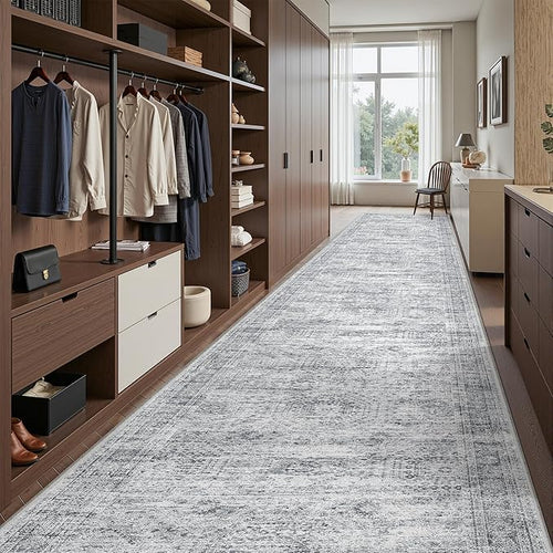 3x14 Washable Runner Rug for Hallway, Non-Slip Long Hallway Runner for Entryway by Restydon
