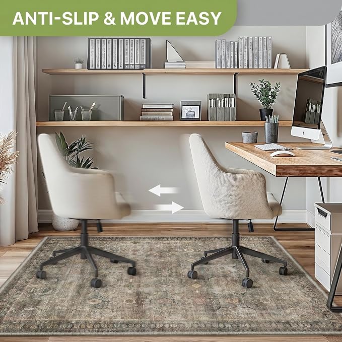 48"x60" Office Chair Mat for Hardwood Tile Floor, Under Desk Carpet Protector - Image 4