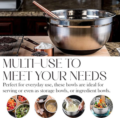 Bellemain Stainless Steel Non-Slip Mixing Bowls - Image 3