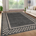 GarveeHome Modern Bordered 9x12 Area Rugs by GarveeHome