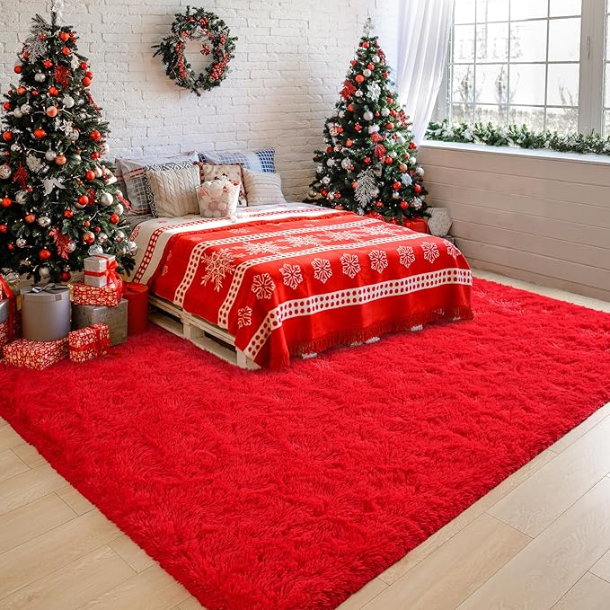 Chicrug Soft Area Rugs for Bedroom Living Room Plush Fluffy Rug 6x9 Feet - Image 3