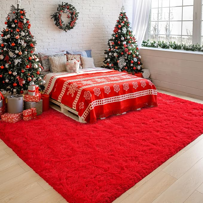 Chicrug Soft Area Rugs for Bedroom Living Room Plush Fluffy Rug 4x6 Feet - Image 4