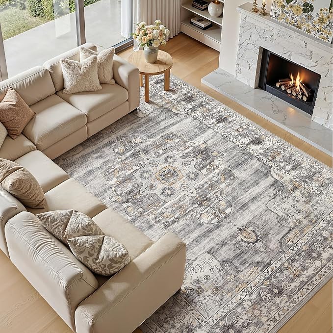 Washable 6x9 Area Rug for Living Room - Image 6