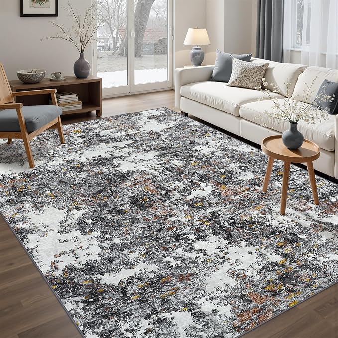 Area Rug Living Room Rugs: 5x7 Washable Rug by Tosuoka