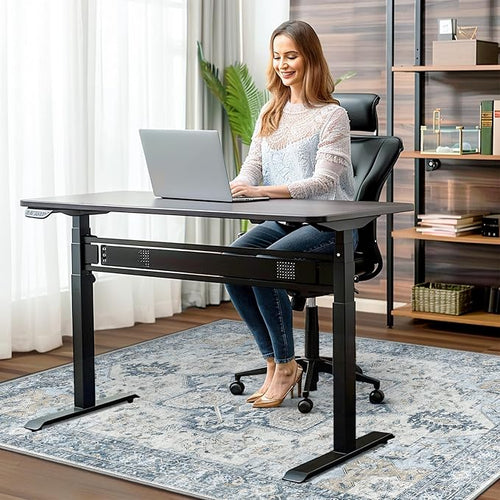 36"x60" Office Chair Mat for Hardwood Tile Floor, Under Desk Carpet Protector - Image 2