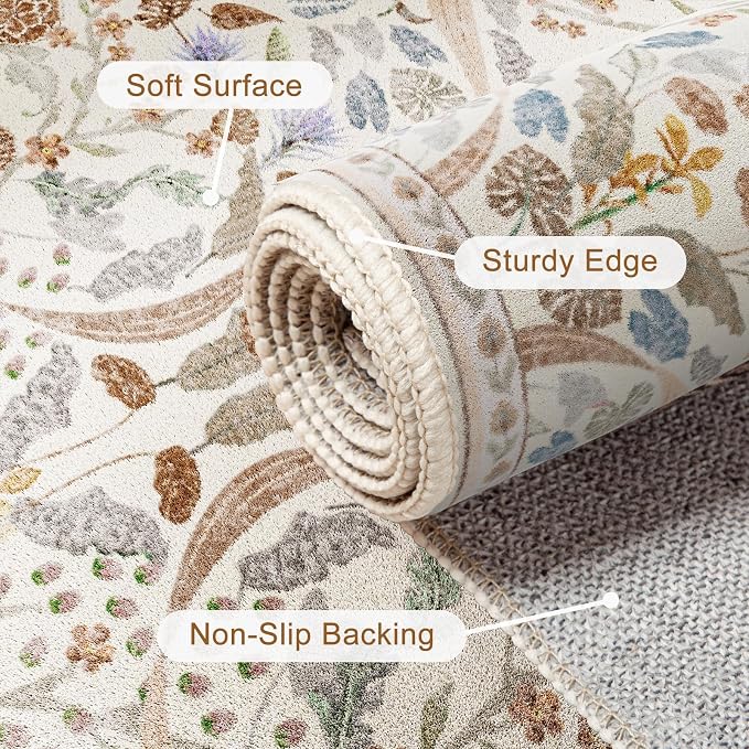 AMTOVO 8x10 Washable Area Rugs for Living Room, Non-Slip&Non-Shedding Large - Image 7