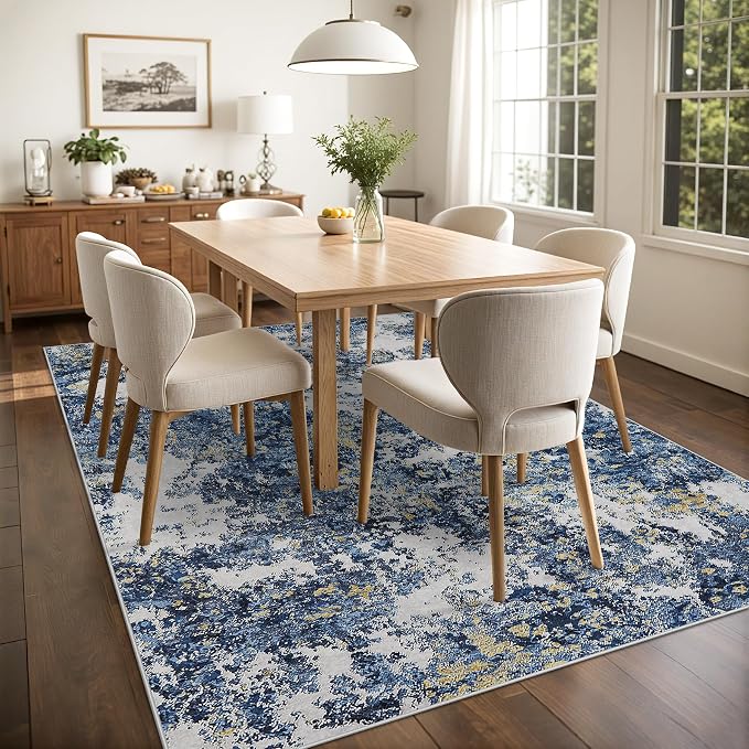 8x10 Area Rug for Living Room Bedroom: Large Washable Rug - Image 5