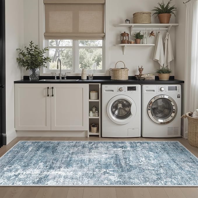 Soalmost Runner Rug 2'x6' Abstract Washable Non-Slip Runner Rugs - Image 4