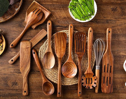 Wooden Kitchen Utensils Set - Image 2