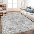 CHAMPLANT Area Rug 5'x7' Washable Rug Vintage Traditional Floor Cover Thin by CHAMPLANT