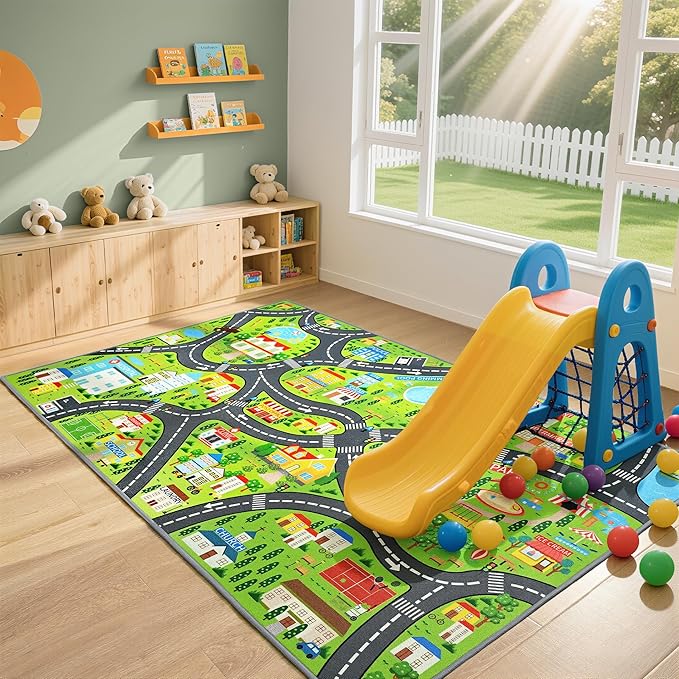 Community Kids Car Play Rug by BBENRON