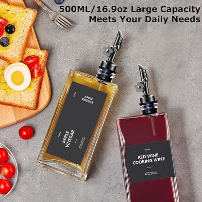 Olive Oil Dispenser Bottle for Kitchen, 16.9 oz/ 500 ml Vinegar Dispenser - Image 5